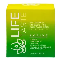 Chá Life Taste Energizante Toranja, Erva Mate, Catuaba e Sementes de Cannabis 10 Saquinhos