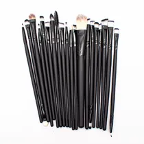 Kit Pincéis para Maquiagem O.Two.O 9963 com 20 Unidades - Preto