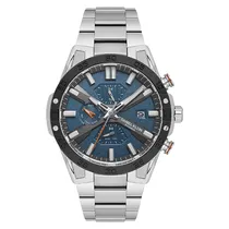 Relogio Analógico Masculino Daniel Klein DK.1.13974-4 Exclusive Gent / Pulseira de Aço Inoxidável - Prata/Preto/Azul