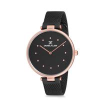 Relogio Analogico Feminino Daniel Klein Premium DK12087-5 - Preto e Rosa Ouro