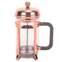 Cafeteira Prensa Francesa Vidro 600ML Tampa Inox Golden Rose