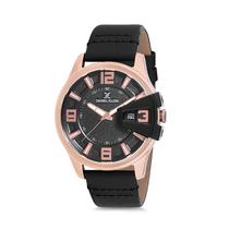 Relogio Analogico Masculino Daniel Klein Premium DK12161-2 - Preto e Rosa Ouro