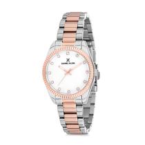 Relogio Analogico Feminino Daniel Klein Premium DK12180-6 - Prata e Rosa Ouro