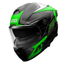 Capacete Axxis Hawk SV Evo Ixil A6 - Fechado - Tamanho XL - com Oculos Internos - Matt Green