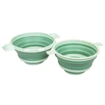 Kit 2 Escorredores Dobráveis de Silicone - Verde