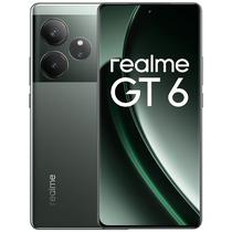 Smartphone Realme GT 6 RMX3851 NFC Dual Sim 512GB/16GB Ram de 6.78" 50+50+8MP/32MP - Razor Green (Anatel)