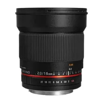 Lente Samyang Canon MF 16MM F/2.0 Ef FF Ed As Umc