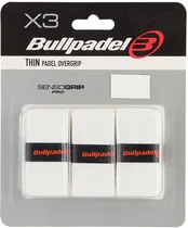 Overgrip Bullpadel Thin Sensogrip Pro para Raquete - Branco (3 Unidades)