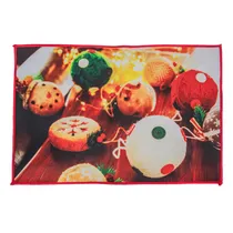 Tapete Natalino Decorativo 38X58 CM com Estampas de