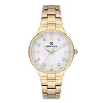 Relógio Analógico Feminino Daniel Klein DK.1.12714-3 Premium Ladies / Pulseira de Aço Inoxidável - Dourado
