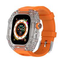 Smartwatch Blulory Glifo 9 do - Bluetooth - Pulseira Extra - Protetor - 49MM - Laranja