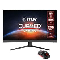 Monitor 32" MSI Optix G32C4X Curved 1MS 250HZ + Mouse