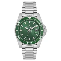 Relogio Analógico Masculino Daniel Klein DK.1.13990-6 Premium Gent / Pulseira de Aço Inoxidável - Prata/Verde