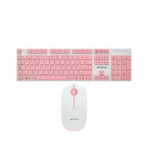 Kit Teclado + Mouse Inalambrico FTX FTXGK600 Rosado