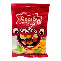 Bala de Gelatina Docile Fast Food Mix Pacote 80G