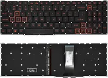 Teclado Acer AN517-53 Gammer (US Rojo, Backlight)