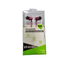 Fone de Ouvido Ecopower EP-H139 Bluetooth - Red