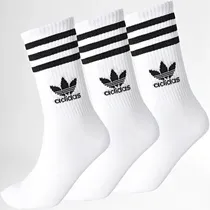 Adidas Media Crew Sock IJ0733 Blanco (3PARES) (T)XL