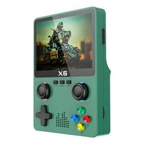 Console Game X6 / Tela 3.5" / TF Card / 3D / 32GB - Verde