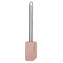 Espátula de Silicone com Cabo Metálico - Bege