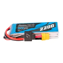 Gens Ace 11.1V 2200MAH 25C 3S G-Tech Lipo XT60 Plug Adapter EC3/Deans