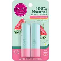 Eos Balsamo Labial Lip Natural Watermel Frose c/2 2176 Hidratante s/C