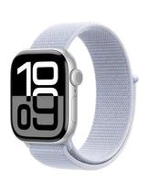 Smartwatch Apple Watch S10 42MM MWWD3 Aluminio Silver Pulseira Sport Loop Blue Cloud