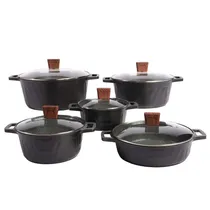 Jogo de Panela Jio Preta com 10 Peças 20/ 24/ 28/ 32/ 28CM com Tampas