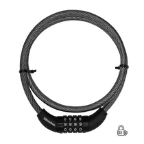 General Candado Combinado c/Cable Negro
