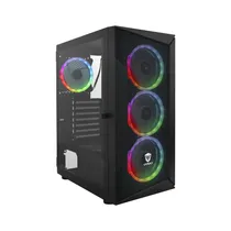 Gabinete Gamer Sate K8871 4 Fan Negro