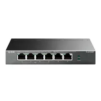 Hub Switch TP-Link TL-SF1006P 6 Portas Gigabit 4POE 100MBPS - Cinza