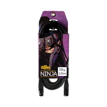 Cable de Micrófono Santo Angelo 10FT Ninja LW XRL A XRL 3.05M Negro