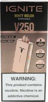 Vape Descartável Ignite V250 Minty Melon 25000 Puffs Rose