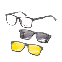 Armação para Óculos de Grau Clip-On Visard TR2202 C2 Tam. 54-18-138MM - Preto