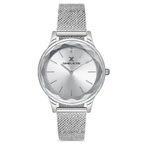 Relógio Analógico Feminino Daniel Klein DK.1.12678-1 Premium Ladies / Pulseira de Aço Inoxidável - Prata