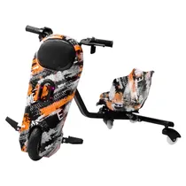 Triciclo Elétrico Keen Robot - 8.5" - Bluetooth - LED - Recarregável - Laranja Extreme