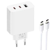 Carregador Xiaomi 67W Gan 2C1A + Cable USB-C Bivolt BHR7493EU