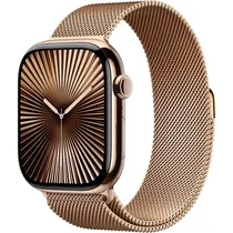 Apple Watch Series 10 46MM GPS + Celular MX003LW/A Gold Titanium/Milanese Loop Gold M/L