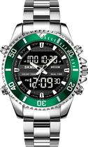 Relogio Skmei 1850 Silver Green - Masculino