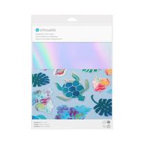 Papel Adhesivo Holografico Silhouette Media-Hol-Adh Arco Iris 8 Unidades