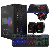 PC Montado Gamer Intel Core i7 3770S de 3.1GHZ 8GB de Ram / 256GB SSD / Geforce GT730 4GB + Kit Gamer - Preto