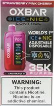 Vape Descartavel Oxbar Ice-Nic Strawberry Pink Cherry - 35000 Puffs