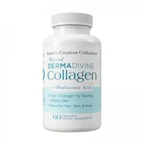 Colágeno Derma Divine Collagen Type I,II,III Earth's Creation 60 Cápsulas