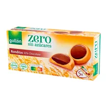 Bolacha Gullon Ronditas 32% Choco Sem Açucar 186G