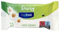 Lenço Demaquilante Deep Fresh Daisy Wet Wipes (15 Unidades)