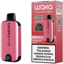 Vaper Descartavel Waka Sopro 3% Nicotina 8000 Puffs - Strawberry Burst