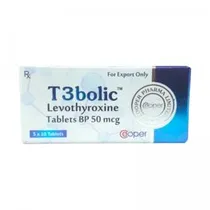 Levothyroxine 50MCG 50 Tabletes T3 Bolic Cooper Pharma
