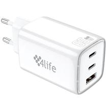 Adaptador de Tomada 4LIFE FL9565CCAW USB/2 USB-C de 65 Watts - Branco