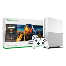 Console Xbox One s 1TB White Anthem + 1MES Xbox Live Gold + 1MES Ea Ac