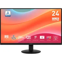 Monitor Gamer MSI Pro MP242L Ips 23,8" Full HD 100 HZ / 1 MS - Preto
